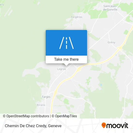 Chemin De Chez Credy map
