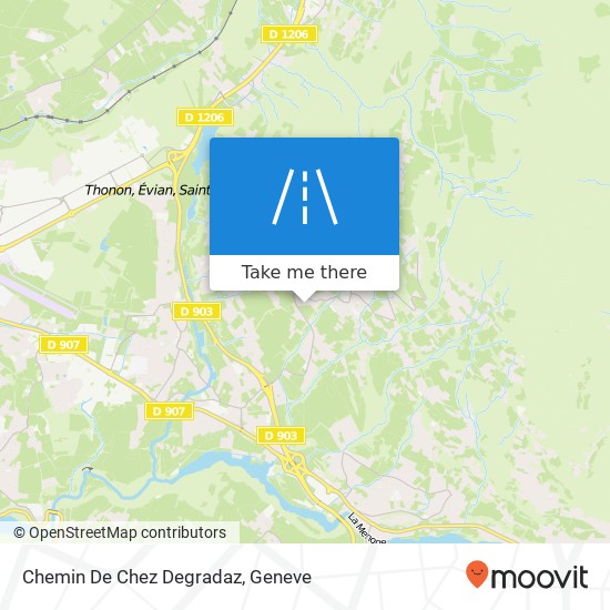 Chemin De Chez Degradaz map
