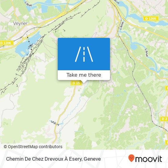 Chemin De Chez Drevoux À Esery Karte