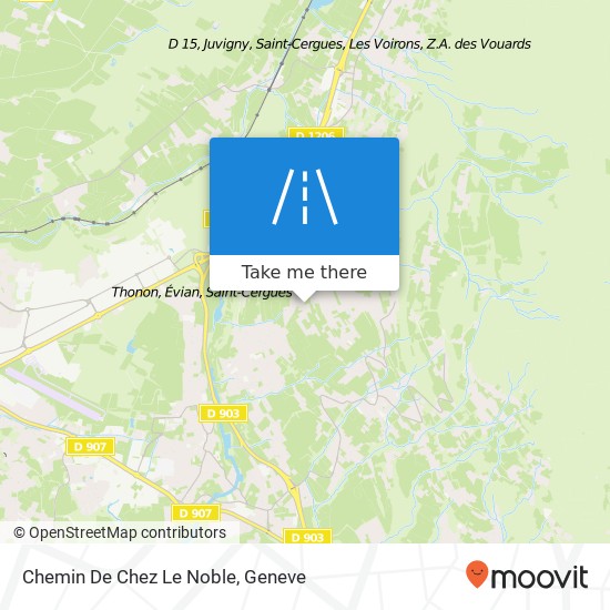 Chemin De Chez Le Noble map