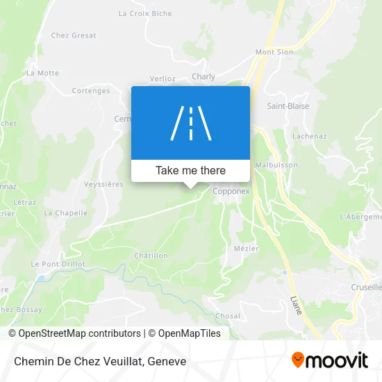 Chemin De Chez Veuillat map