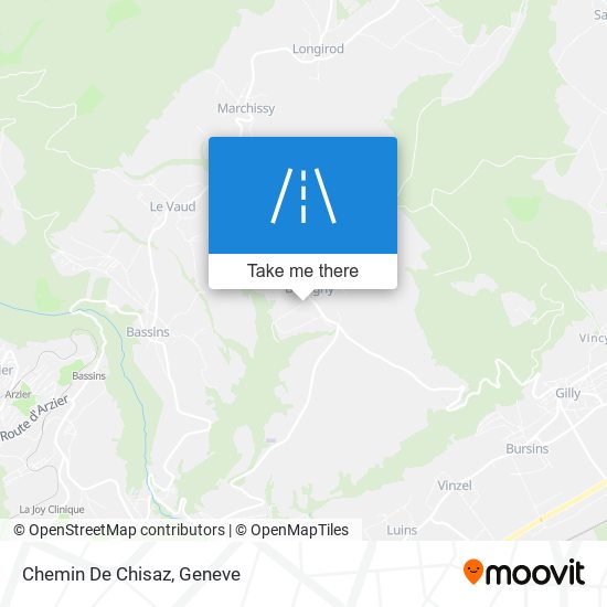 Chemin De Chisaz map