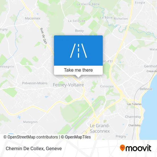 Chemin De Collex map