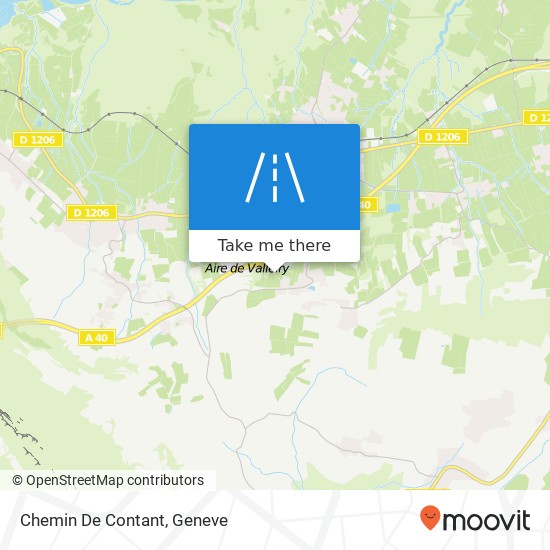 Chemin De Contant map
