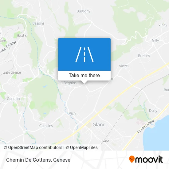 Chemin De Cottens map