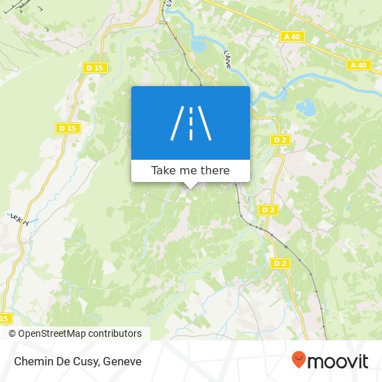 Chemin De Cusy map