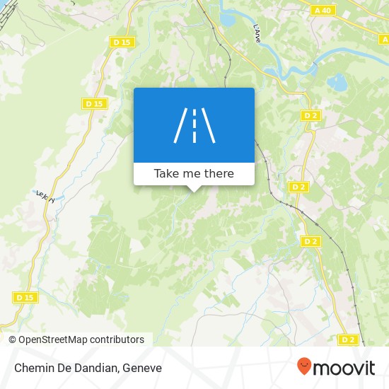 Chemin De Dandian map