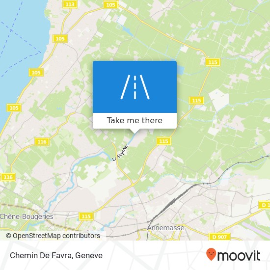 Chemin De Favra map