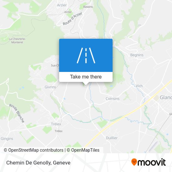 Chemin De Genolly map