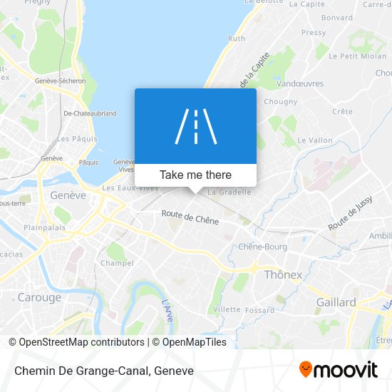 Chemin De Grange-Canal map