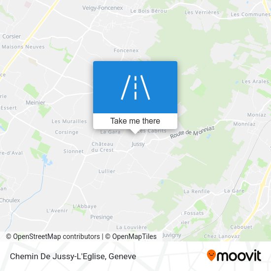 Chemin De Jussy-L'Eglise map