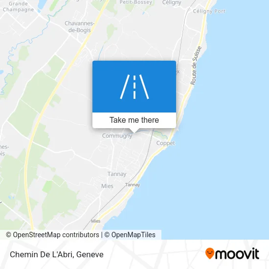 Chemin De L'Abri map