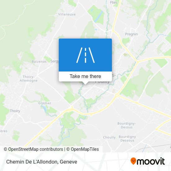 Chemin De L'Allondon map