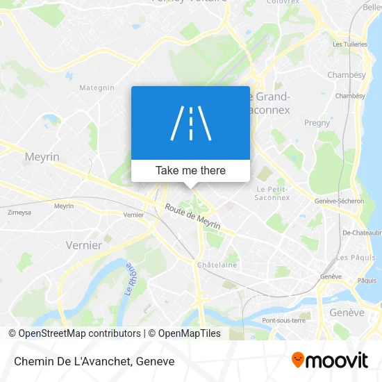 Chemin De L'Avanchet map