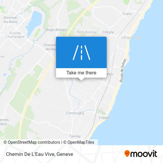 Chemin De L'Eau Vive map