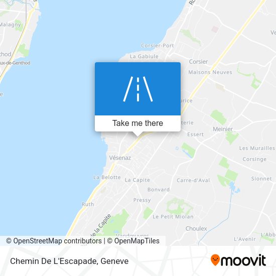 Chemin De L'Escapade map