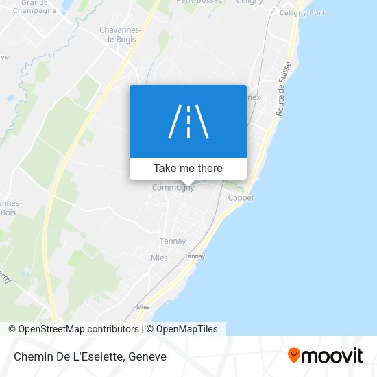 Chemin De L'Eselette map