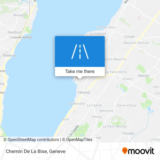 Chemin De La Bise map