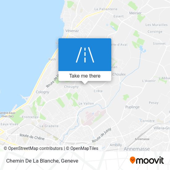 Chemin De La Blanche map
