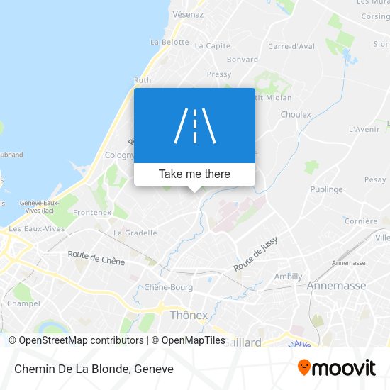 Chemin De La Blonde map