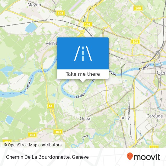 Chemin De La Bourdonnette Karte