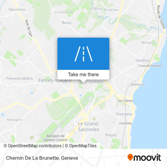 Chemin De La Brunette map