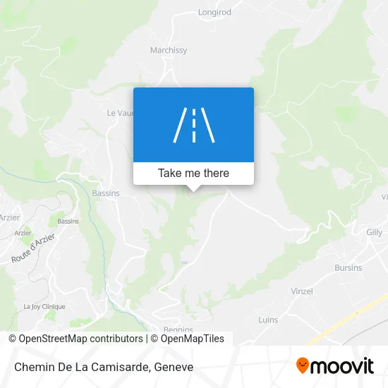 Chemin De La Camisarde map