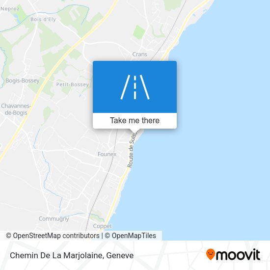 Chemin De La Marjolaine map