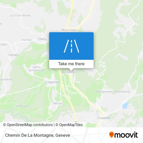 Chemin De La Montagne map