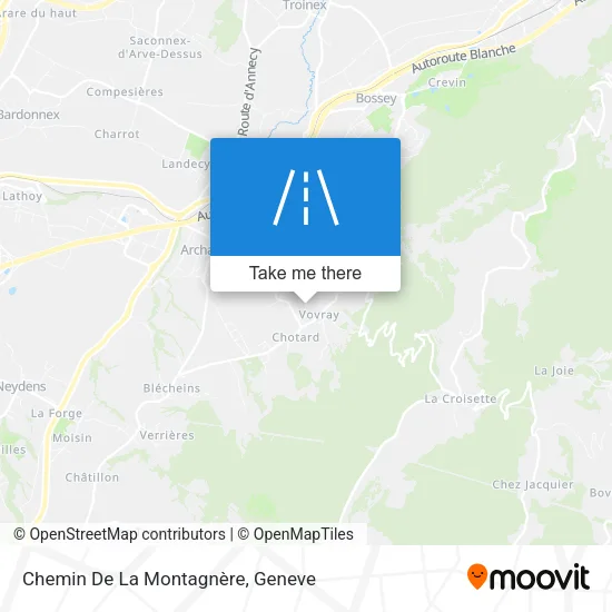 Chemin De La Montagnère map