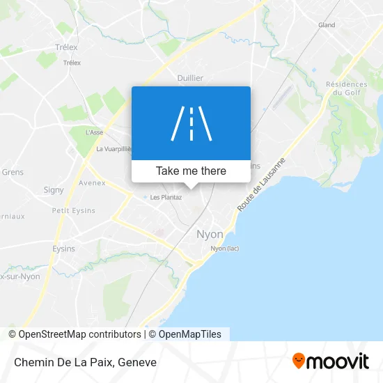 Chemin De La Paix map