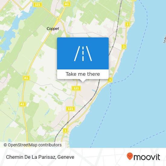 Chemin De La Parisaz map