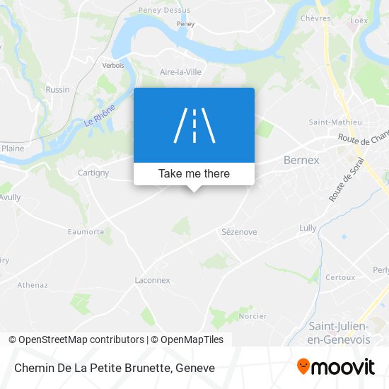 Chemin De La Petite Brunette map