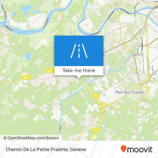 Chemin De La Petite Pralette map
