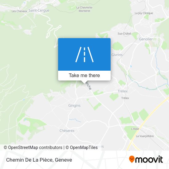 Chemin De La Pièce map