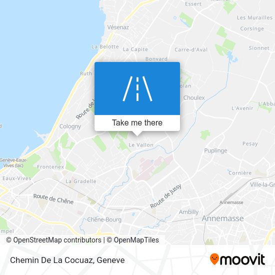 Chemin De La Cocuaz map