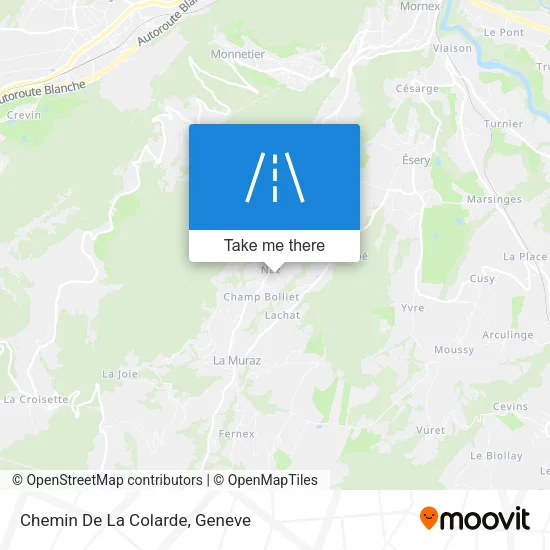 Chemin De La Colarde map