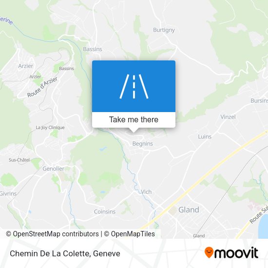 Chemin De La Colette map