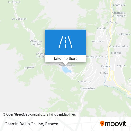 Chemin De La Colline map