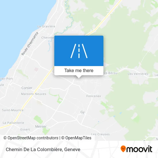Chemin De La Colombière map