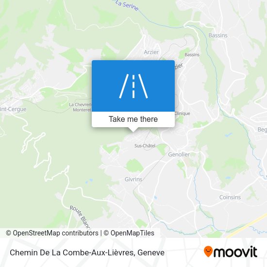 Chemin De La Combe-Aux-Lièvres map