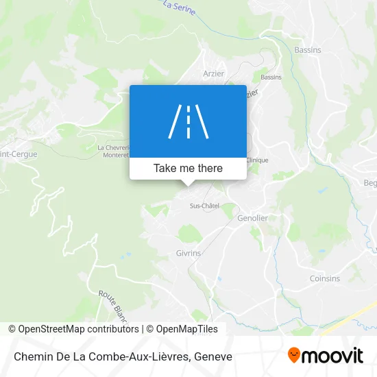 Chemin De La Combe-Aux-Lièvres map