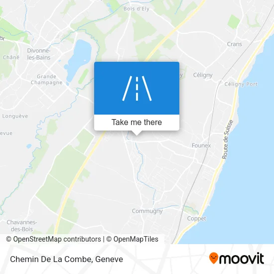 Chemin De La Combe map