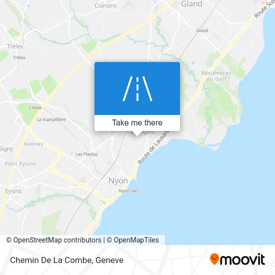 Chemin De La Combe map