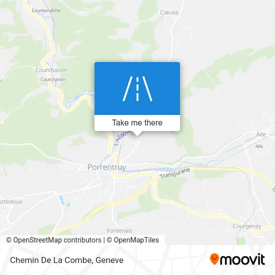 Chemin De La Combe map