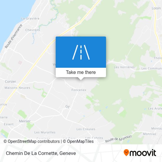 Chemin De La Cornette map