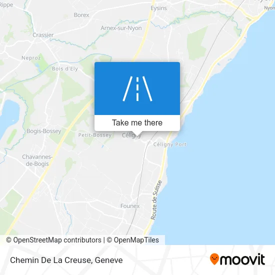 Chemin De La Creuse map