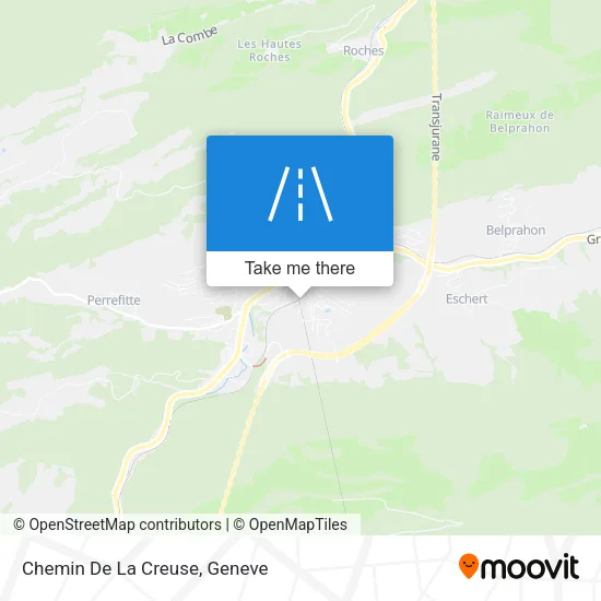 Chemin De La Creuse map