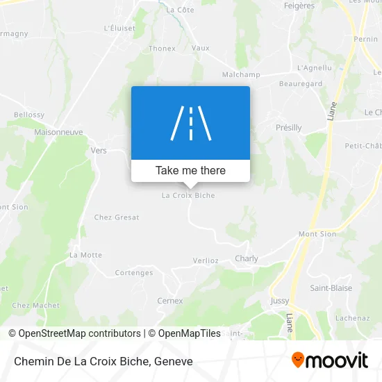 Chemin De La Croix Biche map