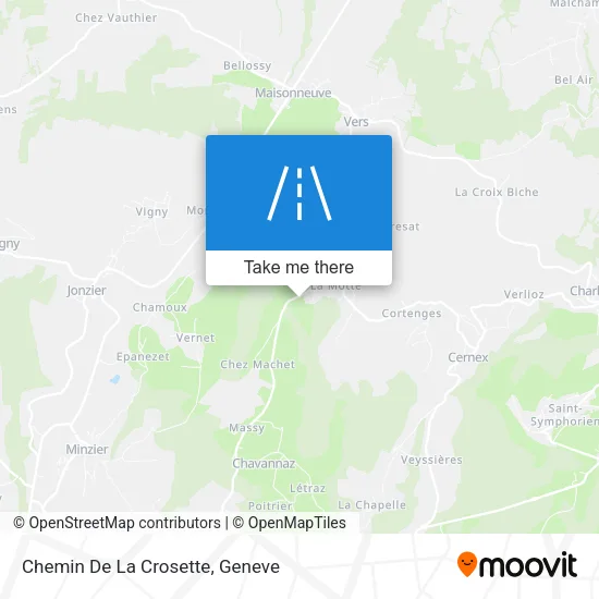 Chemin De La Crosette map